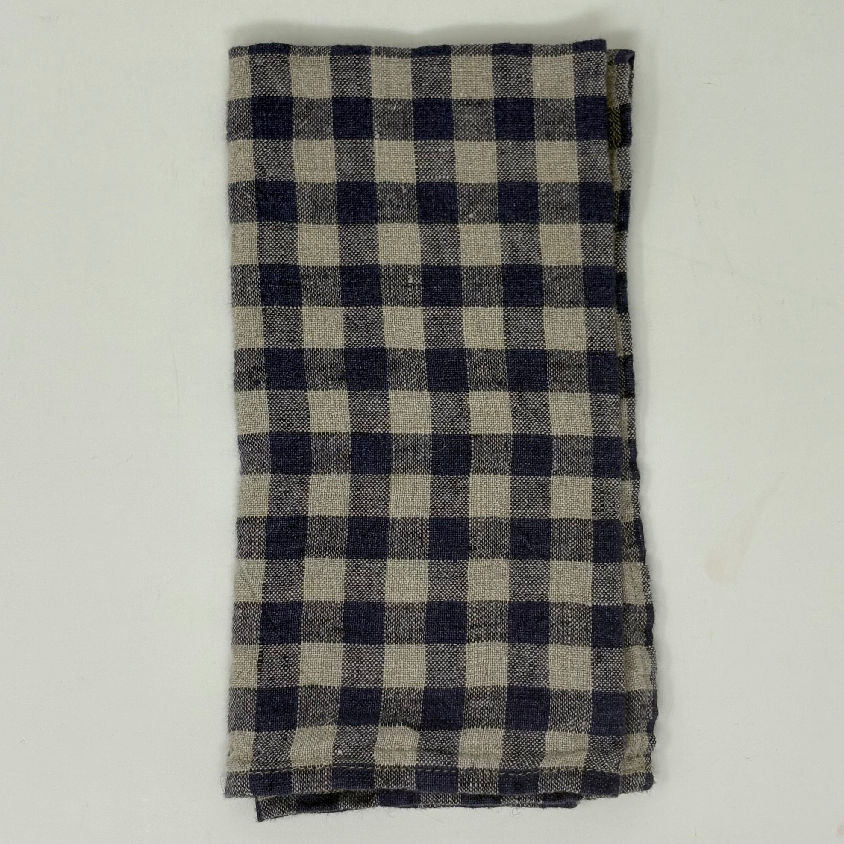 Linge Particulier Set of 4 100% Linen Napkins - Stripes and Checks Collection - Homebody Denver