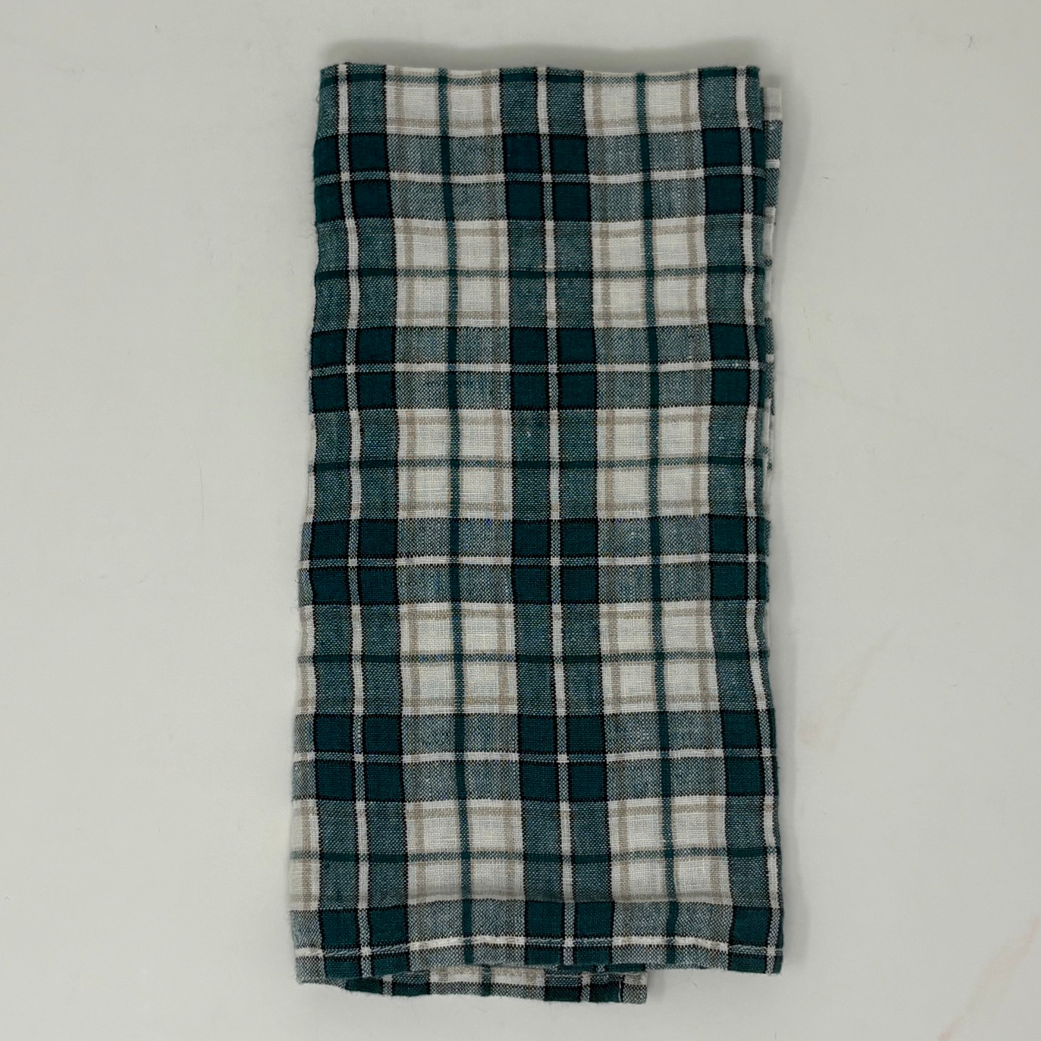 Linge Particulier Set of 4 100% Linen Napkins - Stripes and Checks Collection - Homebody Denver
