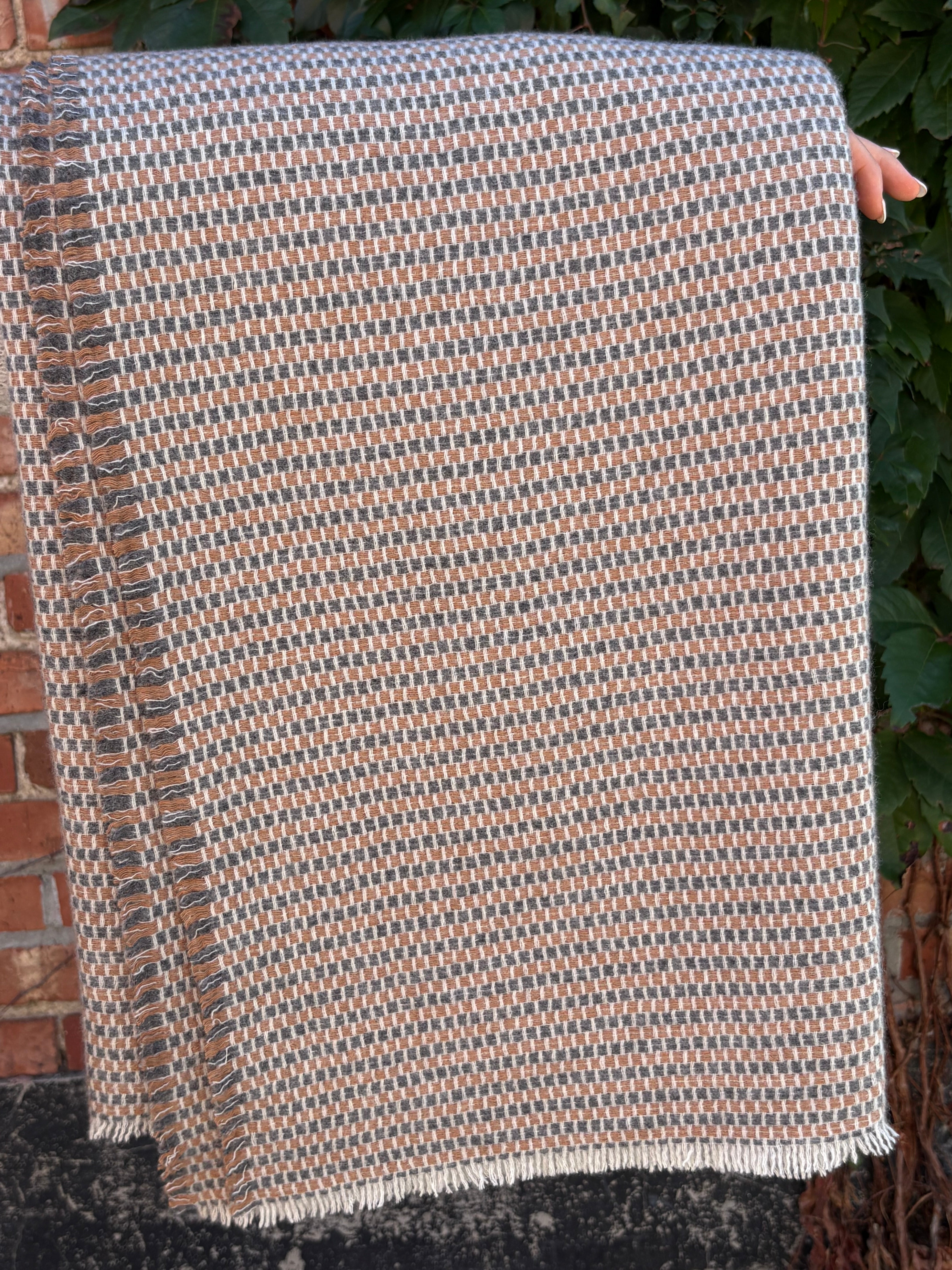 Mussola Throw with Fringe