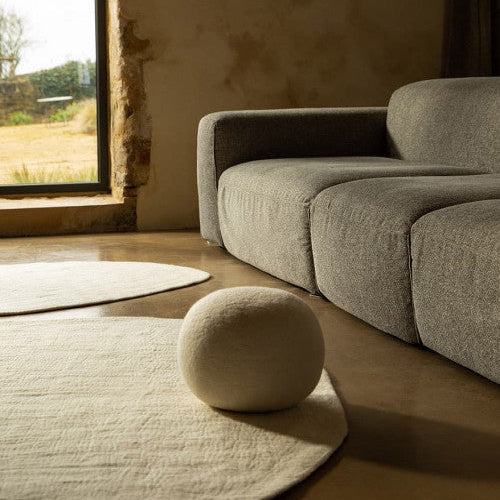 Felted Wool Pouffe Ball XL 11.5" Diameter