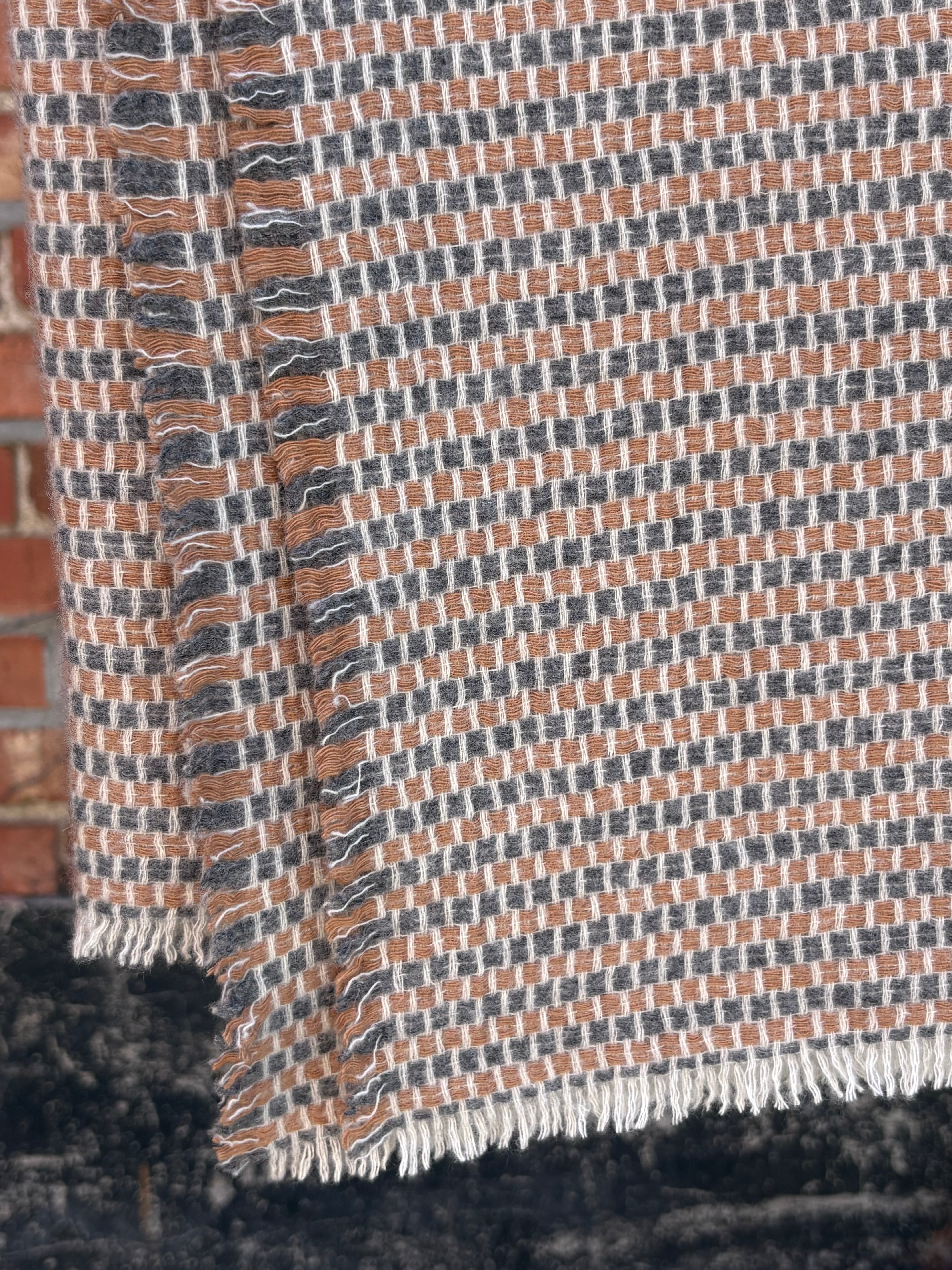 Mussola Throw with Fringe