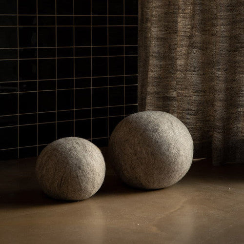 Felted Wool Pouffe Ball XL 11.5" Diameter