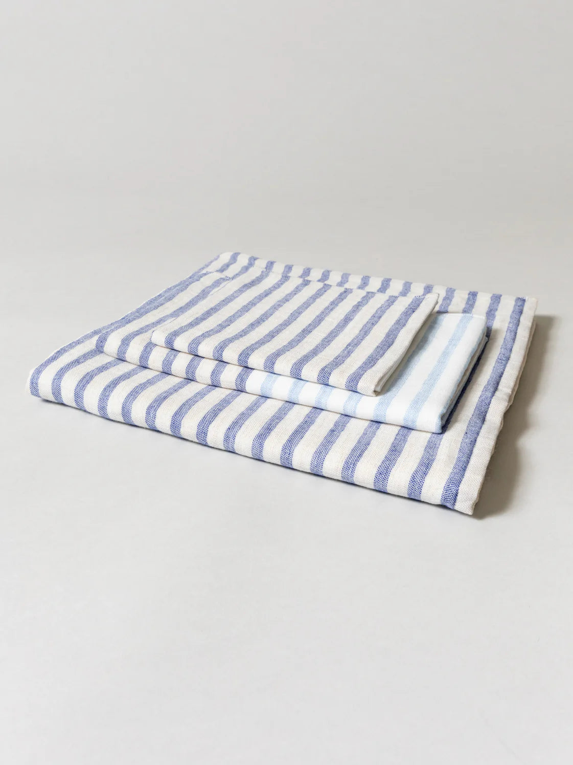 Linen Border Bath Towel Large