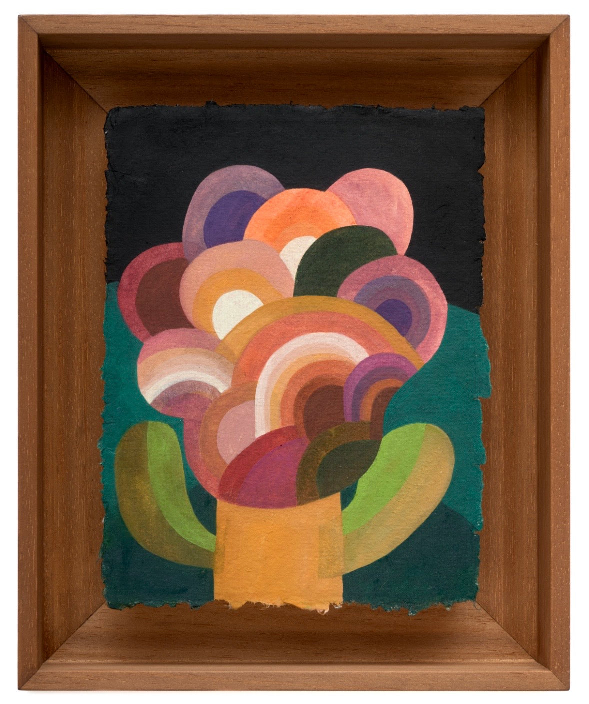 Caroline Rennequin Framed Flower Painting 11.8" × 8.7"