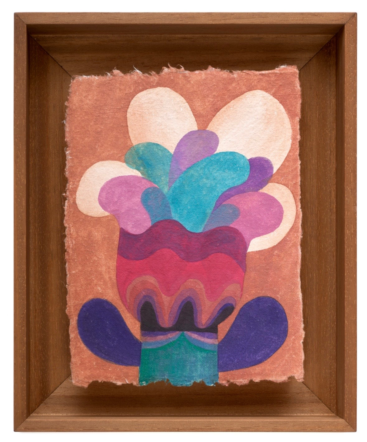 Caroline Rennequin Framed Flower Painting 11.8" × 8.7"