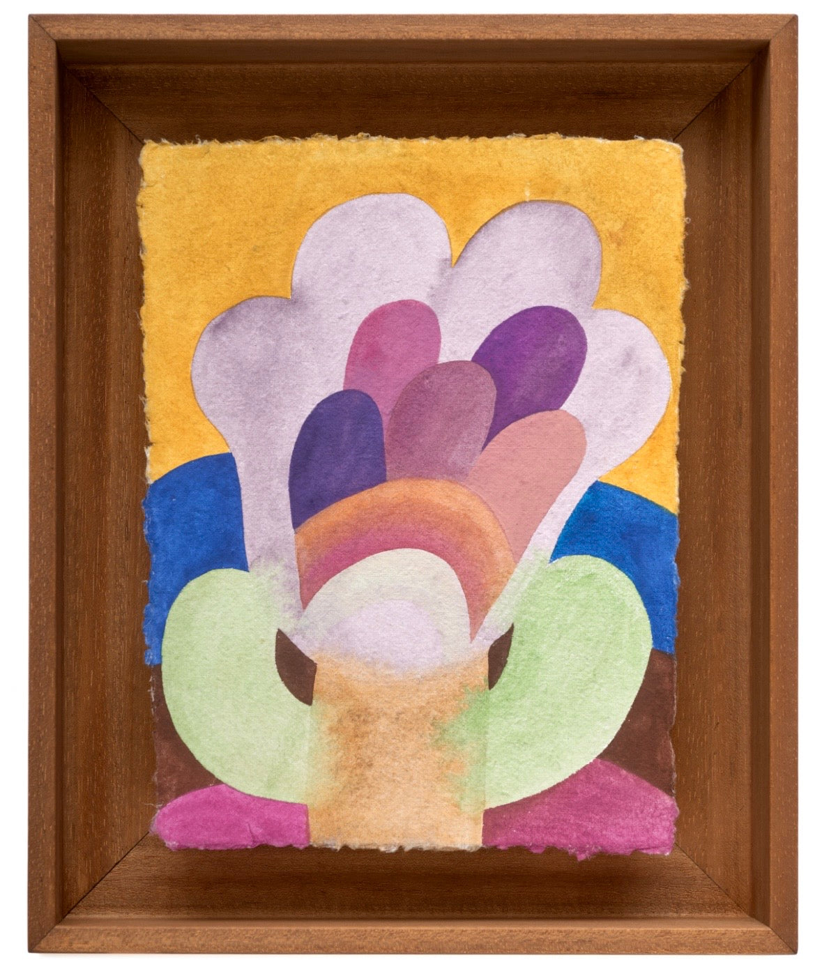 Caroline Rennequin Framed Flower Painting 11.8" × 8.7"