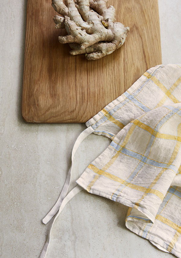 Linge Particulier 100% Linen Dishtowel Apron Patterned