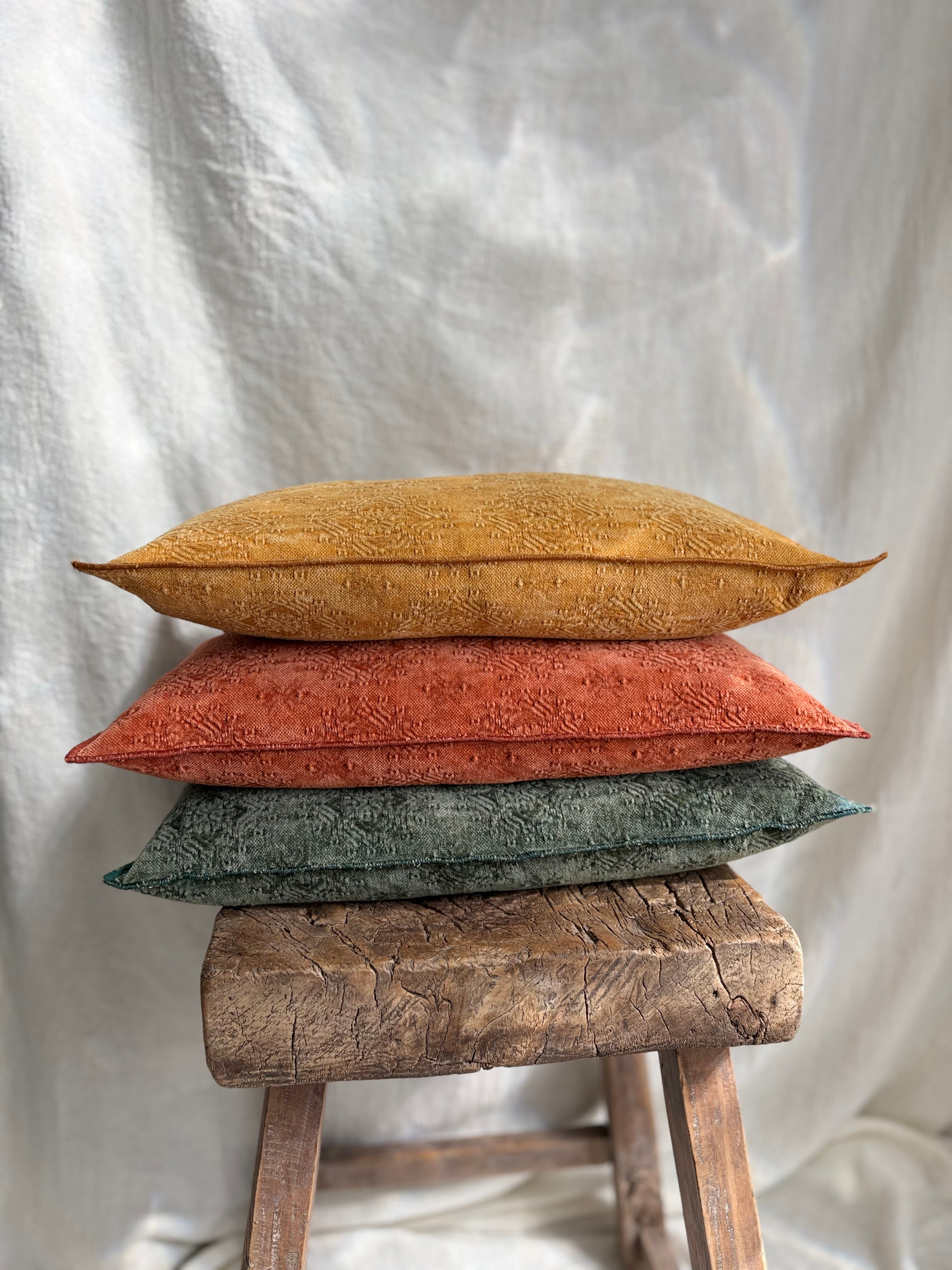 Maison de Vacances Cushion Vice Versa Stone Washed Jacquard Kilim 12" x 20"