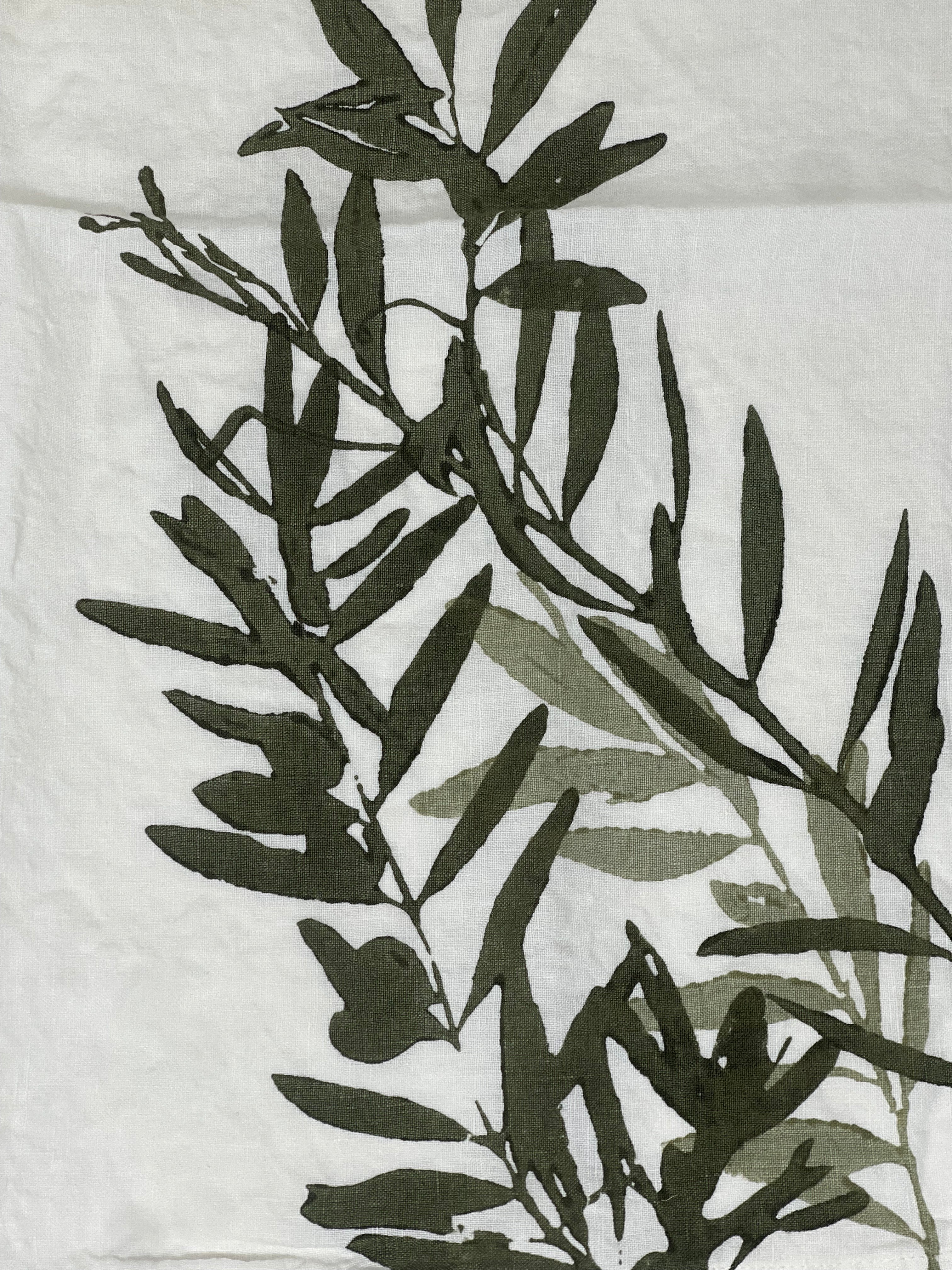 Tablecloth, 100% Natural Crumpled Linen 57" x 98.5"
