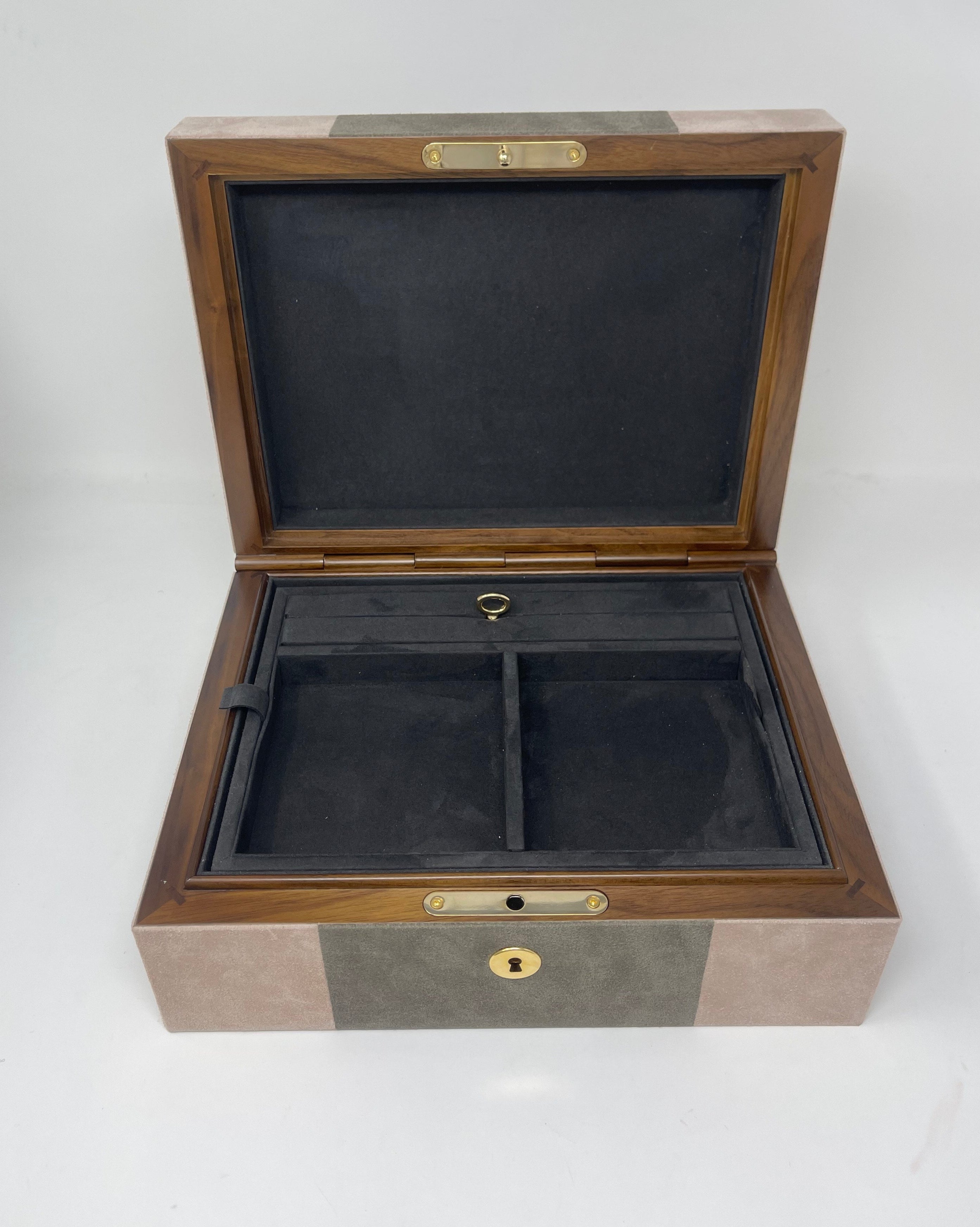 Flow Suede Jewelry Box, Small