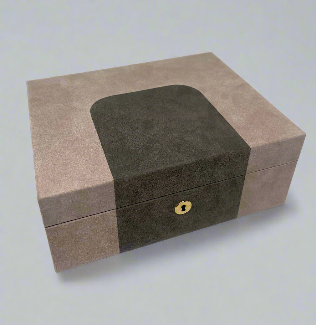 Flow Suede Jewelry Box, Small