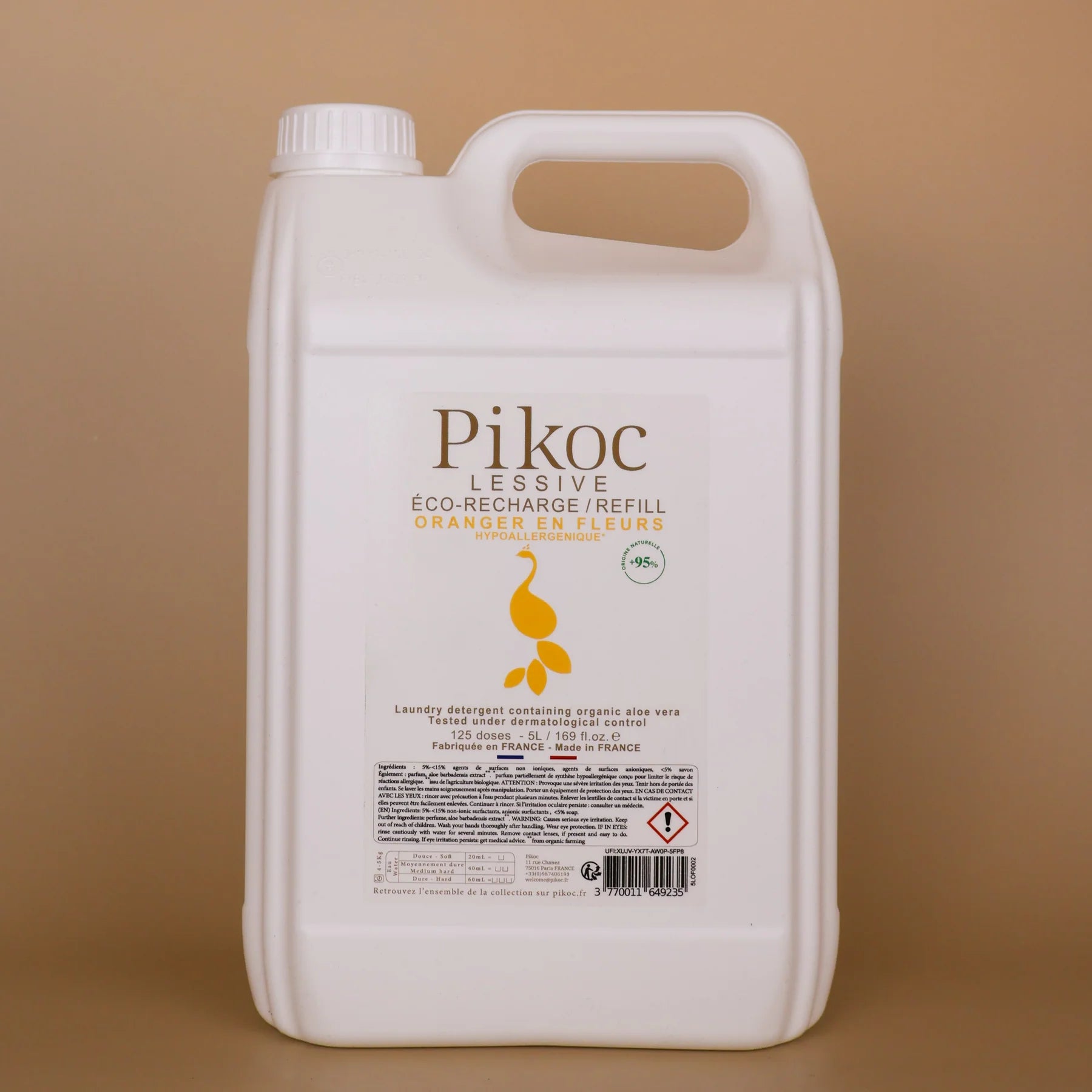 Pikoc Lessive, Mild Laundry Soap Refill 5L