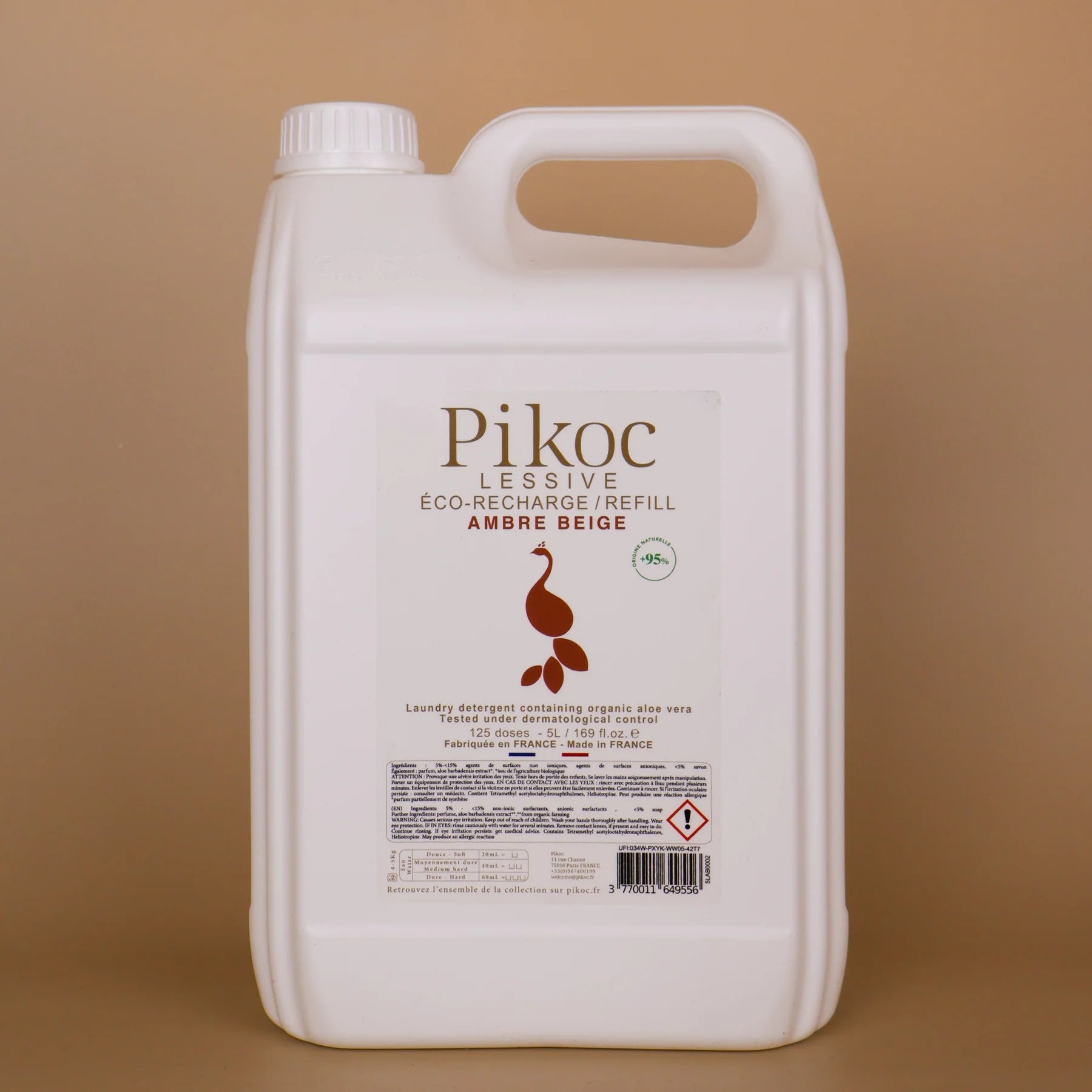 Pikoc Lessive, Mild Laundry Soap Refill 5L