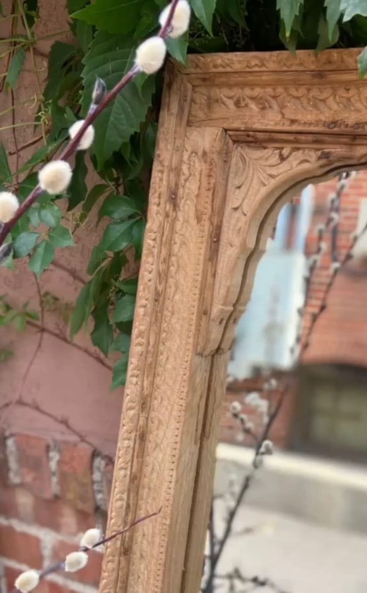 Antique Frame Balcony Mirror 26" x 53" x 2.5"
