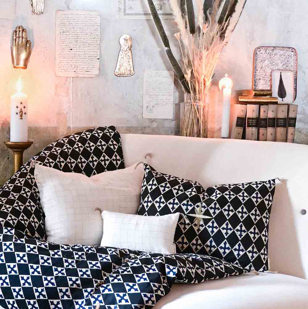 Cotton Printed Cushion 16" x 22"