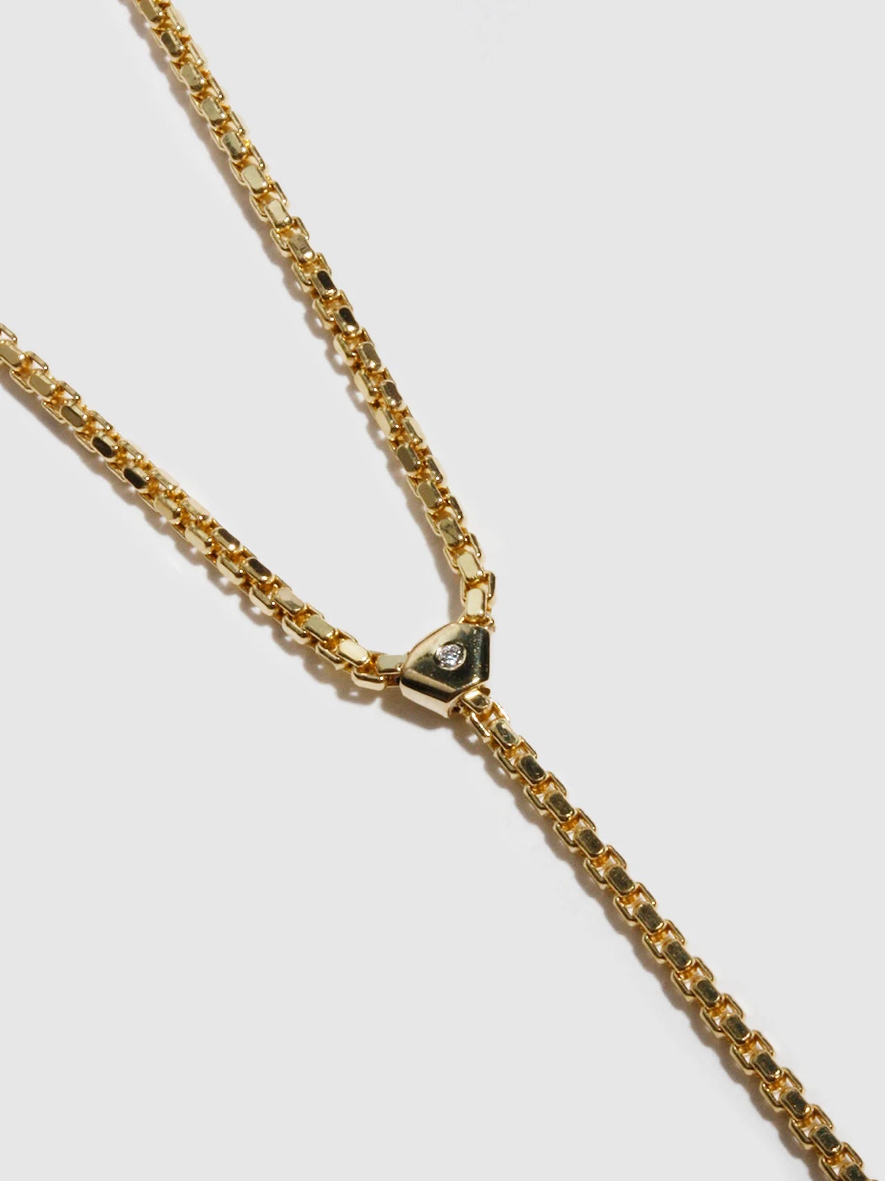 Loren Stewart Elowen Lariat 10kt. YG 18'', 1.75'' Drop