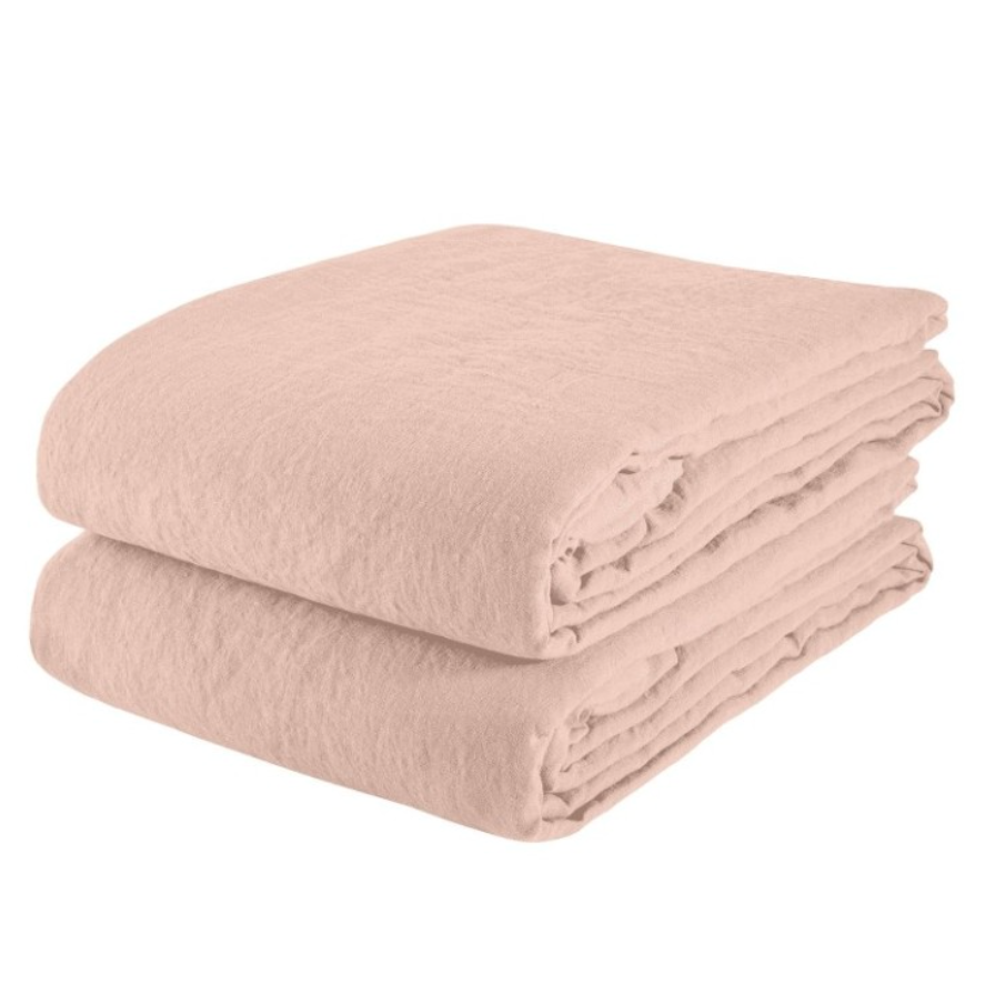 100% Linen Solid Queen Duvet Cover