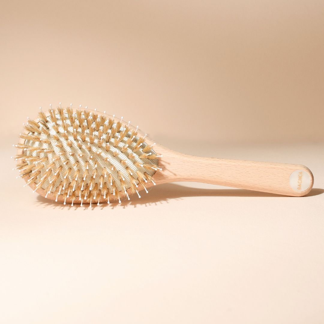 Detangling and Smoothing Boar's Hair/Nylon/Beechwood Hairbrush