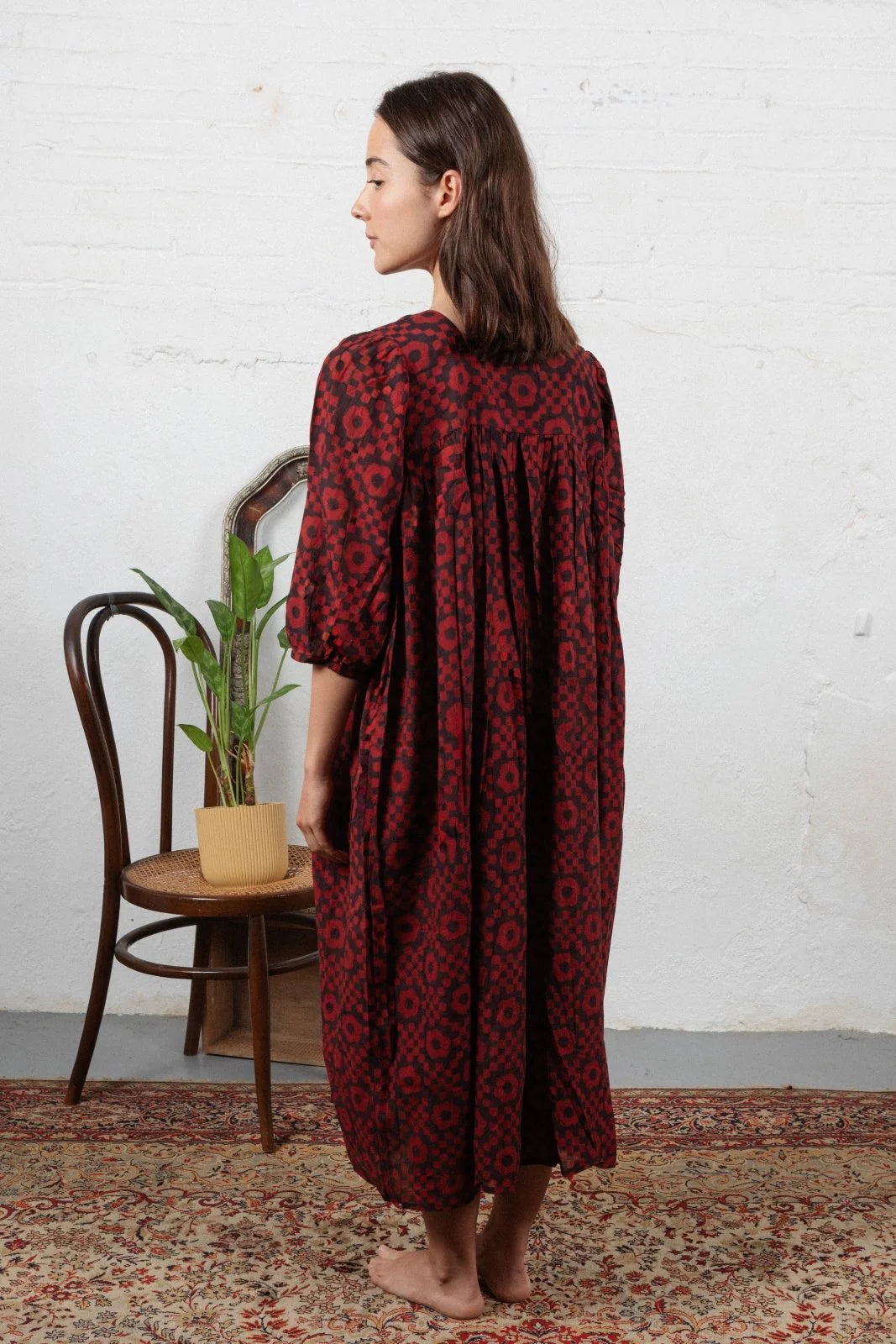 Bella Dress, Red/Black