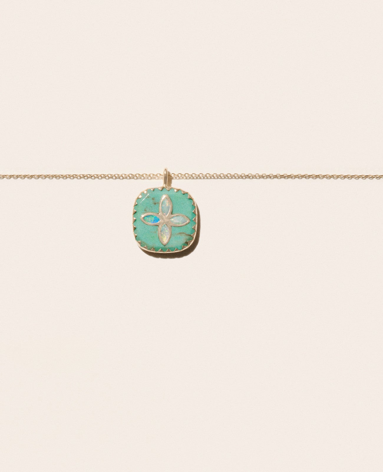 Pascale Monvoisin Bowie Necklace, Turquoise and Opal
