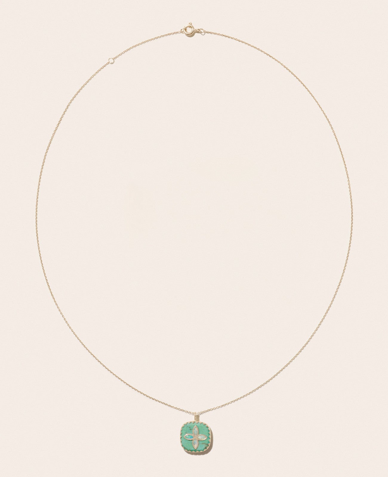 Pascale Monvoisin Bowie Necklace, Turquoise and Opal