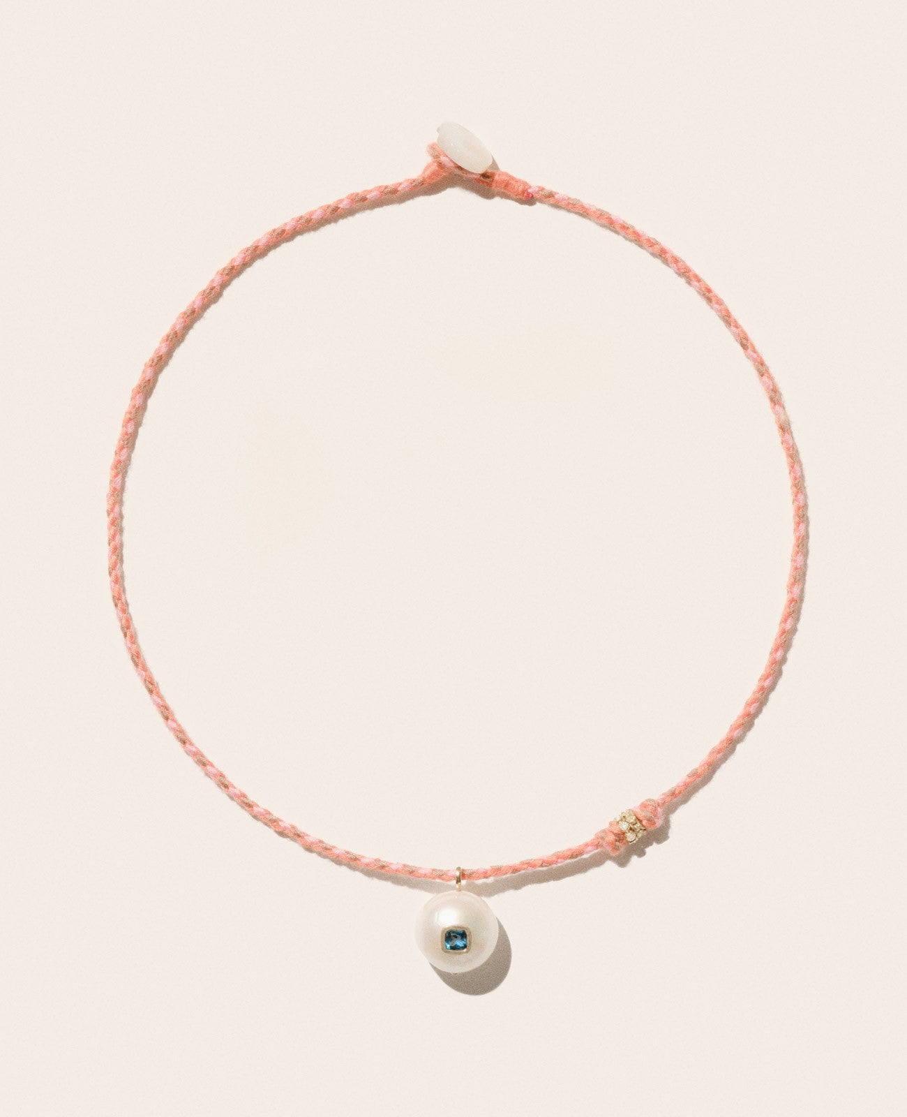 Pascale Monvoisin Pink Eddie Necklace, Topaz