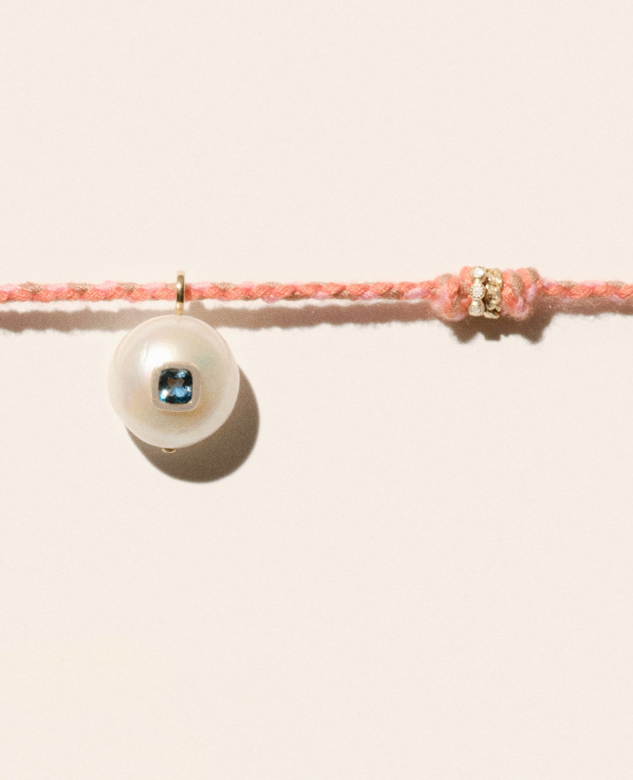 Pascale Monvoisin Pink Eddie Necklace, Topaz