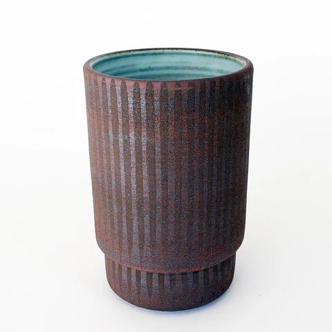 MQuan Vessel Step Wide: Tucker XD Stripes Med Brown - Homebody Denver