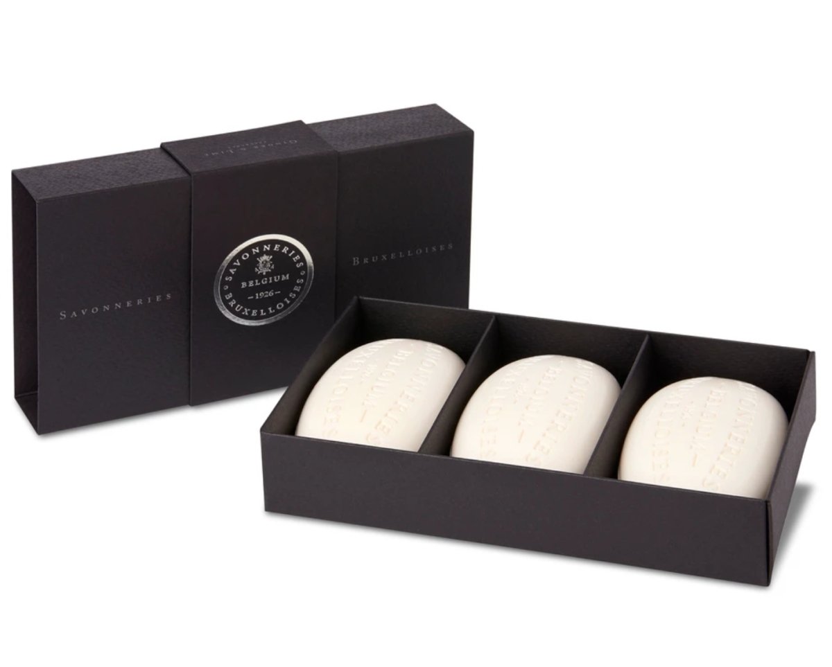 Savonneries Bruxelloises Box of 3 100gr. Bar Soaps