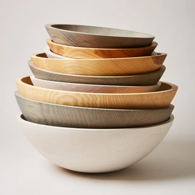 Farmhouse Pottery Crafted Wooden Bowl - Homebody Denver