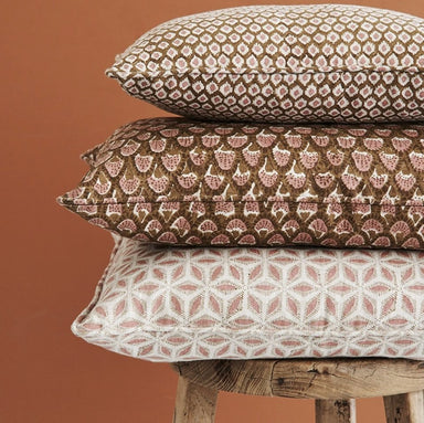 Walter g Block Printed Linen Cushion - Homebody Denver