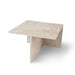 Brooklyn Travertine Coffee Table 24" x 24" x 16"h. - Homebody Denver