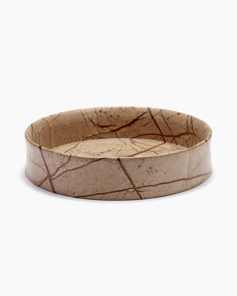 Dune Tray Small Brown Marble - Homebody Denver