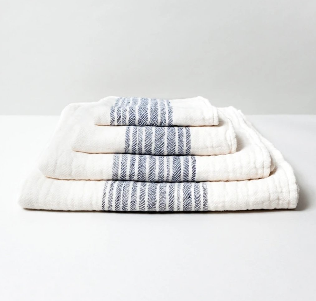 Flax Line Bath Towel Large - Homebody Denver