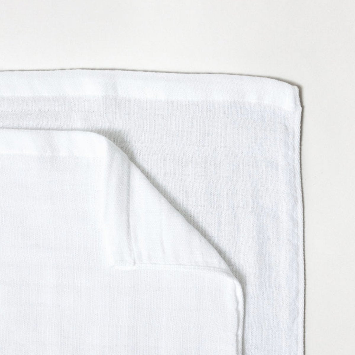 Gauze Towel (M), White, Hand Towel - Homebody Denver