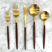 GOA Gold Five Piece Set of Flatware - Homebody Denver