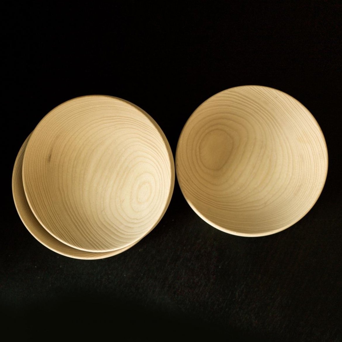 Handmade German Set of 3 Small Ash Bowls - Krims - Homebody Denver