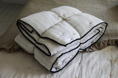 Linen Quilt Stripes 47" x 63" - Homebody Denver