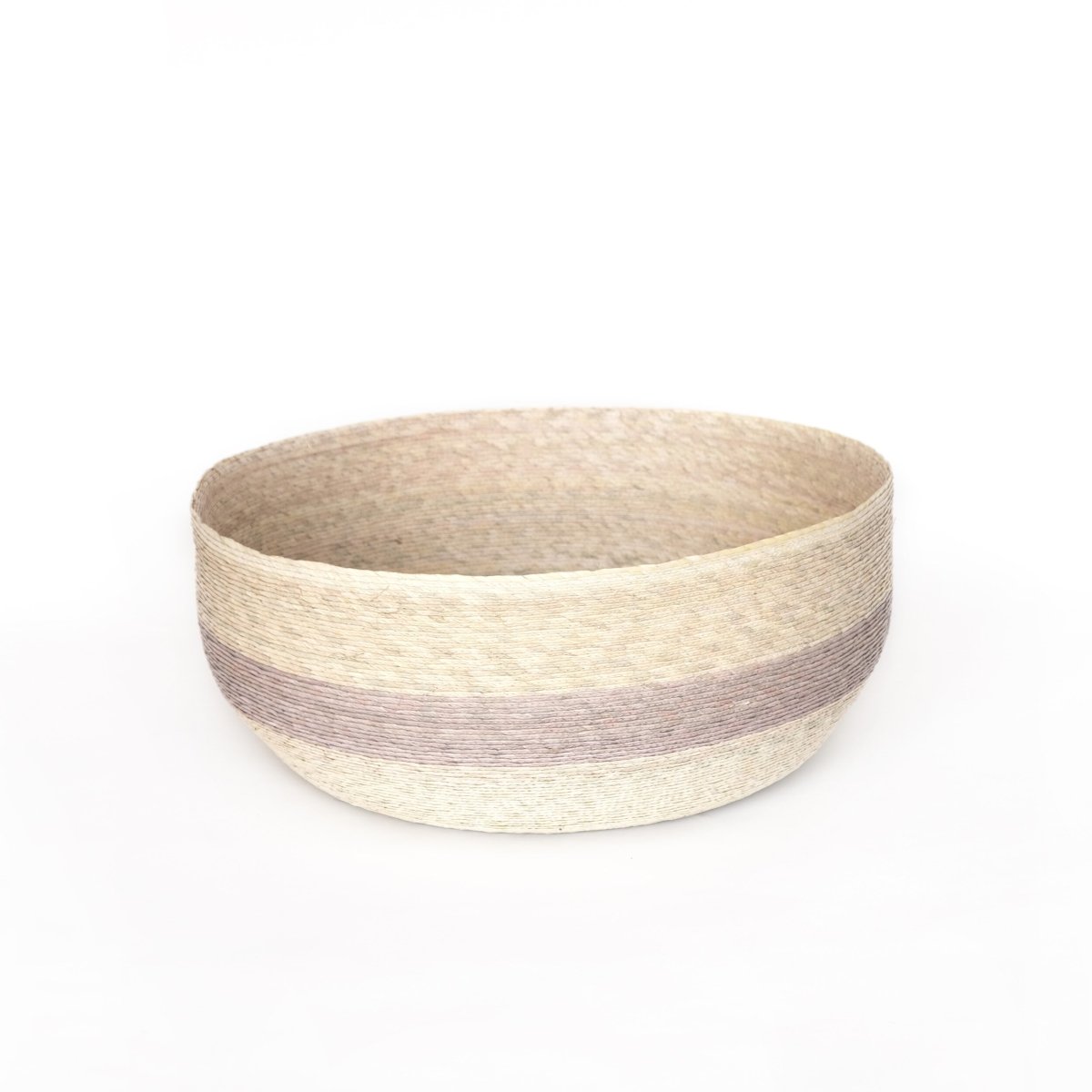 Nido Basket with Stripe diameter 20" x 8"h - Homebody Denver