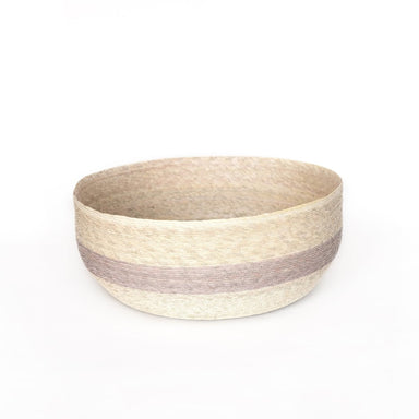 Nido Basket with Stripe diameter 20" x 8"h - Homebody Denver