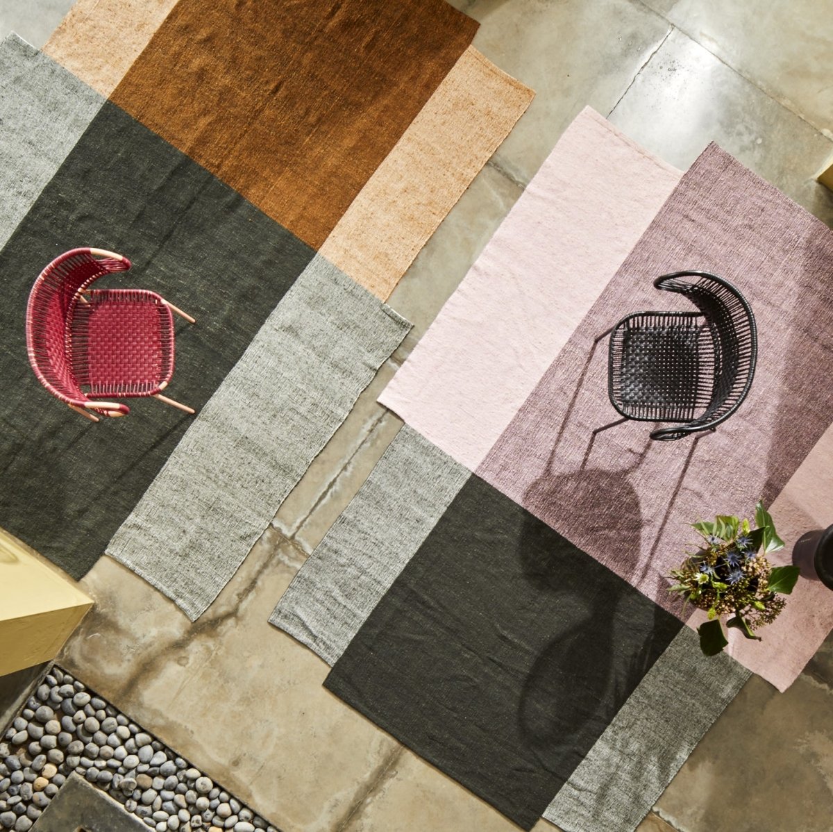 Nobsa Color Block Rug Medium 6.25' x 9' - Homebody Denver