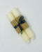 Pair of Beeswax Column Candles. 9" x 1.5" - Homebody Denver