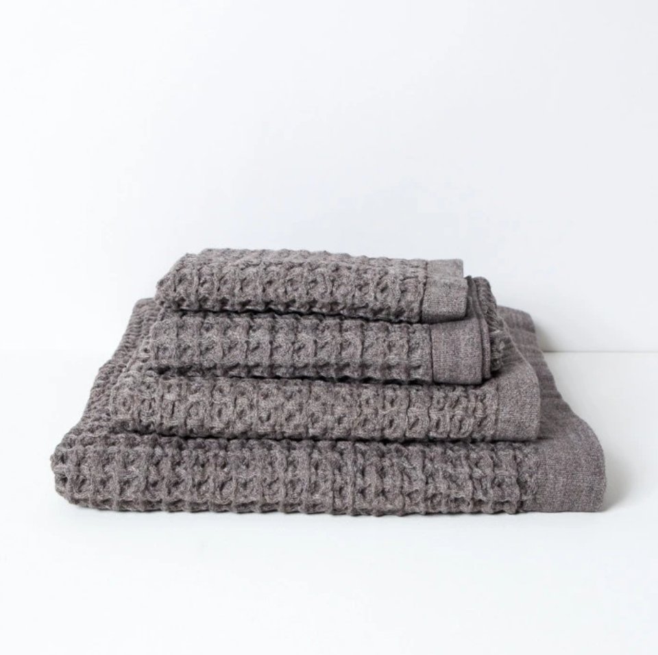 Small Lattice Linen Washcloth - Homebody Denver